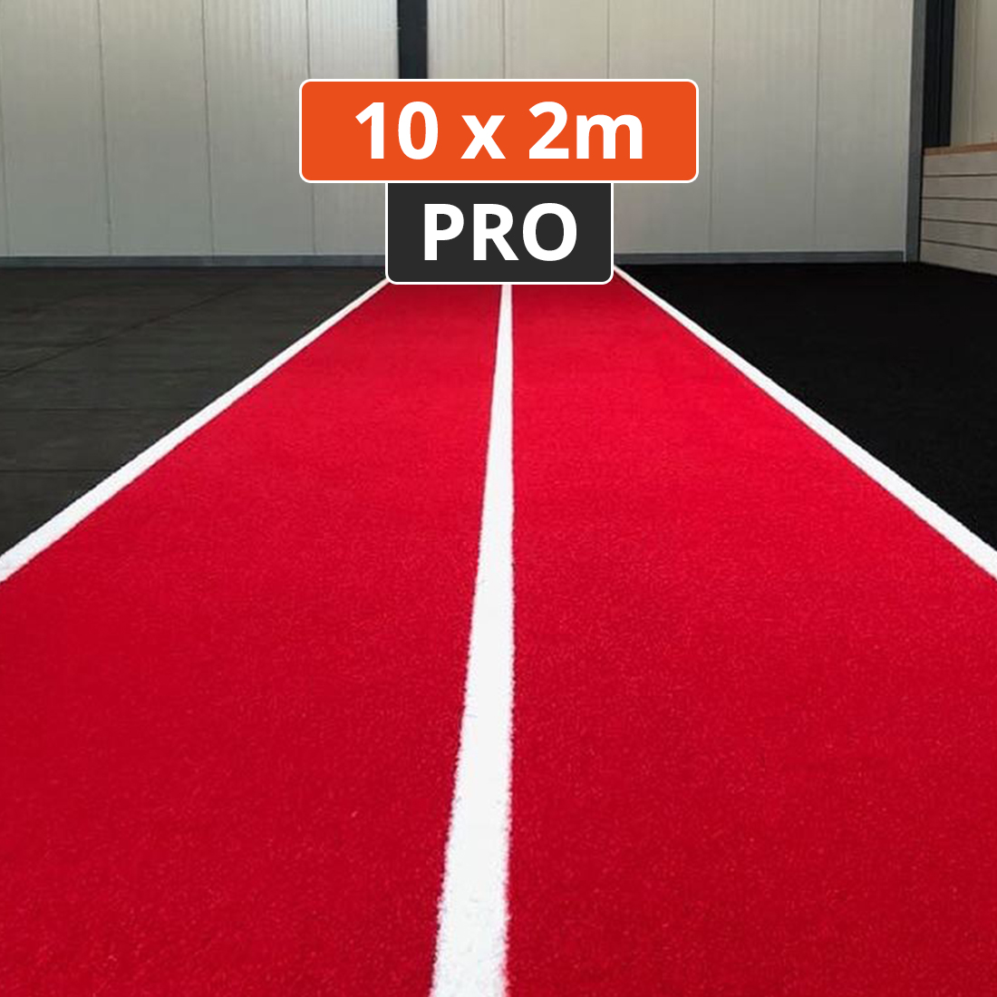 Demo Sprinttrack Multiplay PRO 10x2m Rood