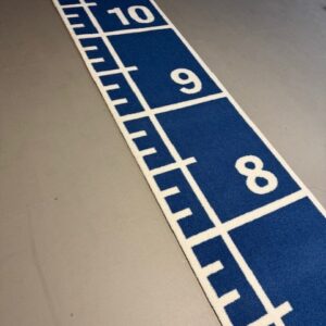CLAWGRIP SPRINTTRACK NUMBERS PRO 1x10m BLAUW/WIT - Afbeelding 9