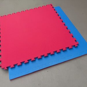 Tatami PREMIUM EVA Foam | Vechtsportmat 100x100x2,6cm | Rood-Blauw