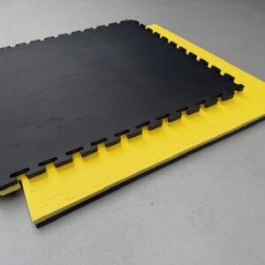 Tatami PREMIUM EVA Foam | Vechtsportmat 100x100x4cm | Zwart - Geel