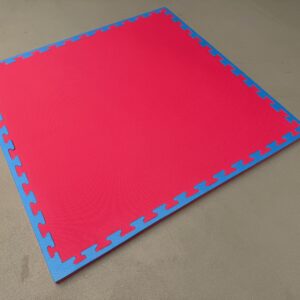 Tatami PREMIUM EVA Foam | Vechtsportmat 100x100x2,6cm | Rood-Blauw - Afbeelding 10