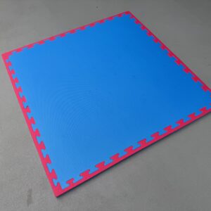 Tatami PREMIUM EVA Foam | Vechtsportmat 100x100x2,6cm | Rood-Blauw - Afbeelding 9