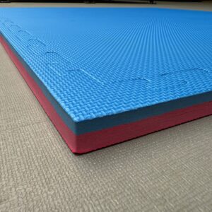 Tatami PREMIUM EVA Foam | Vechtsportmat 100x100x2,6cm | Rood-Blauw - Afbeelding 6