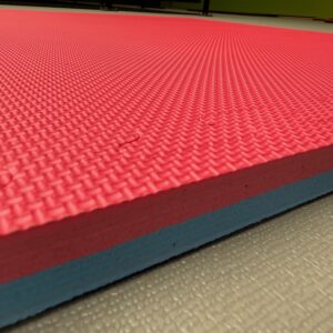 Tatami PREMIUM EVA Foam | Vechtsportmat 100x100x2,6cm | Rood-Blauw - Afbeelding 5