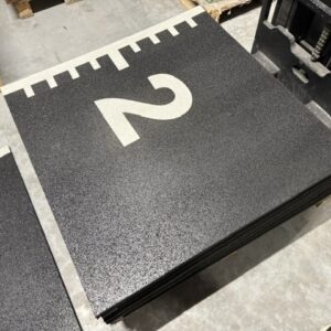 RUBBER Sporttegel CIJFERSET 1-10 ZWART/WIT pakket DEMO - Afbeelding 3