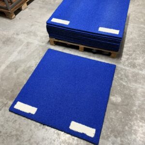 Sportgras 13m STREEPSET BLAUW/WIT pakket DEMO - Afbeelding 1