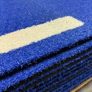 Sportgras 13m STREEPSET BLAUW/WIT pakket DEMO - Afbeelding 2