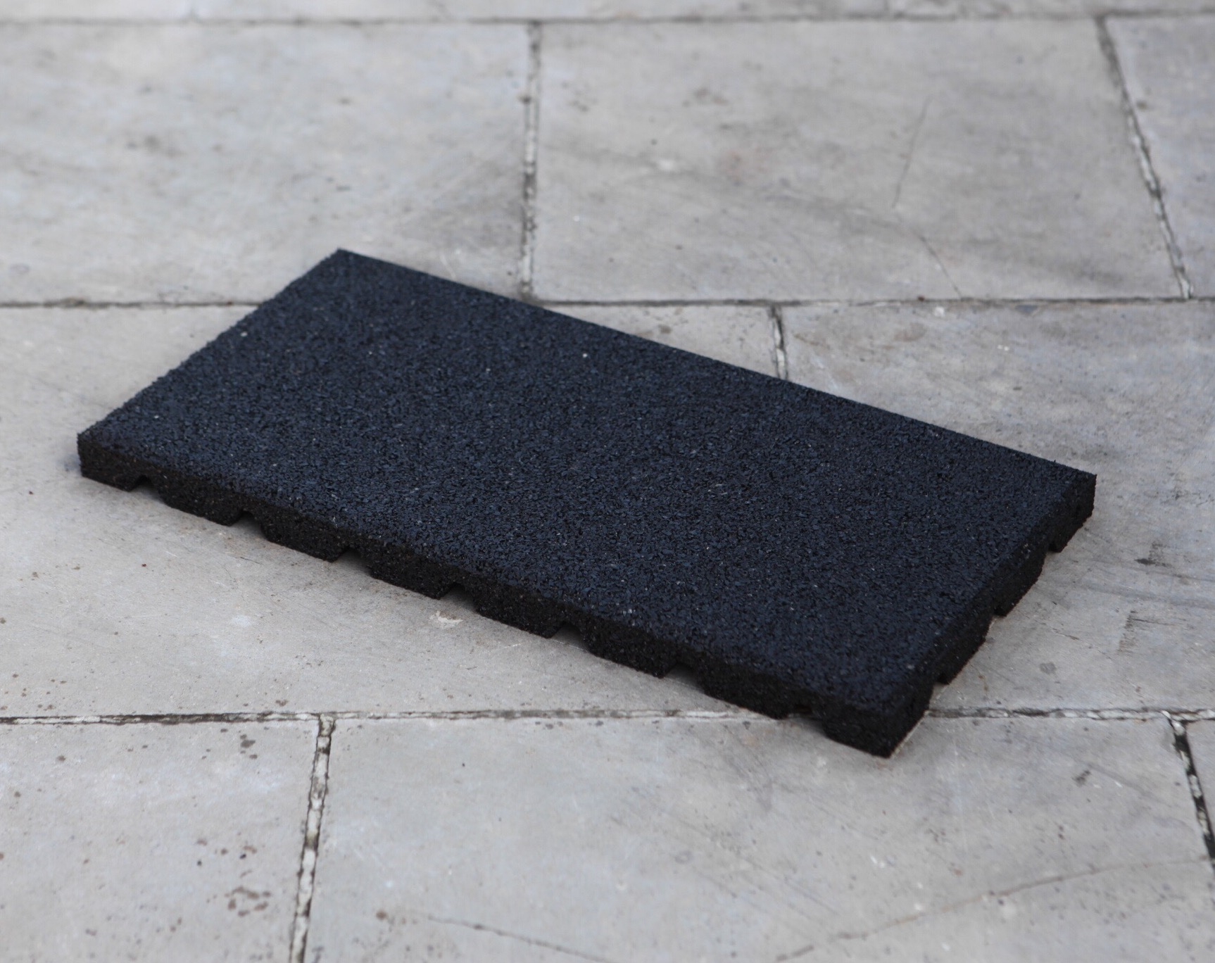 Halfsteens tegel  50x25x3 cm – Zwart