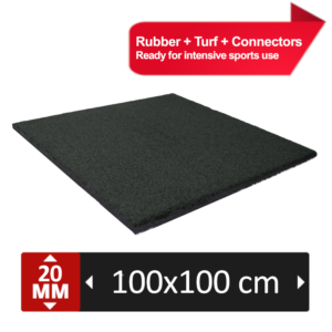 FIT ULTRA TURF - Zwart -  100x100x2cm